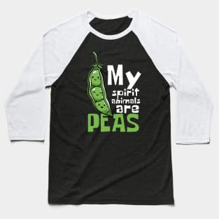 My Spirit Animals Are Peas Funny Baseball T-Shirt